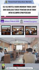 Ulu-ulu Kalurahan Mertelu menghadiri undangan dari DPURKP Kabupaten Gunungkidul